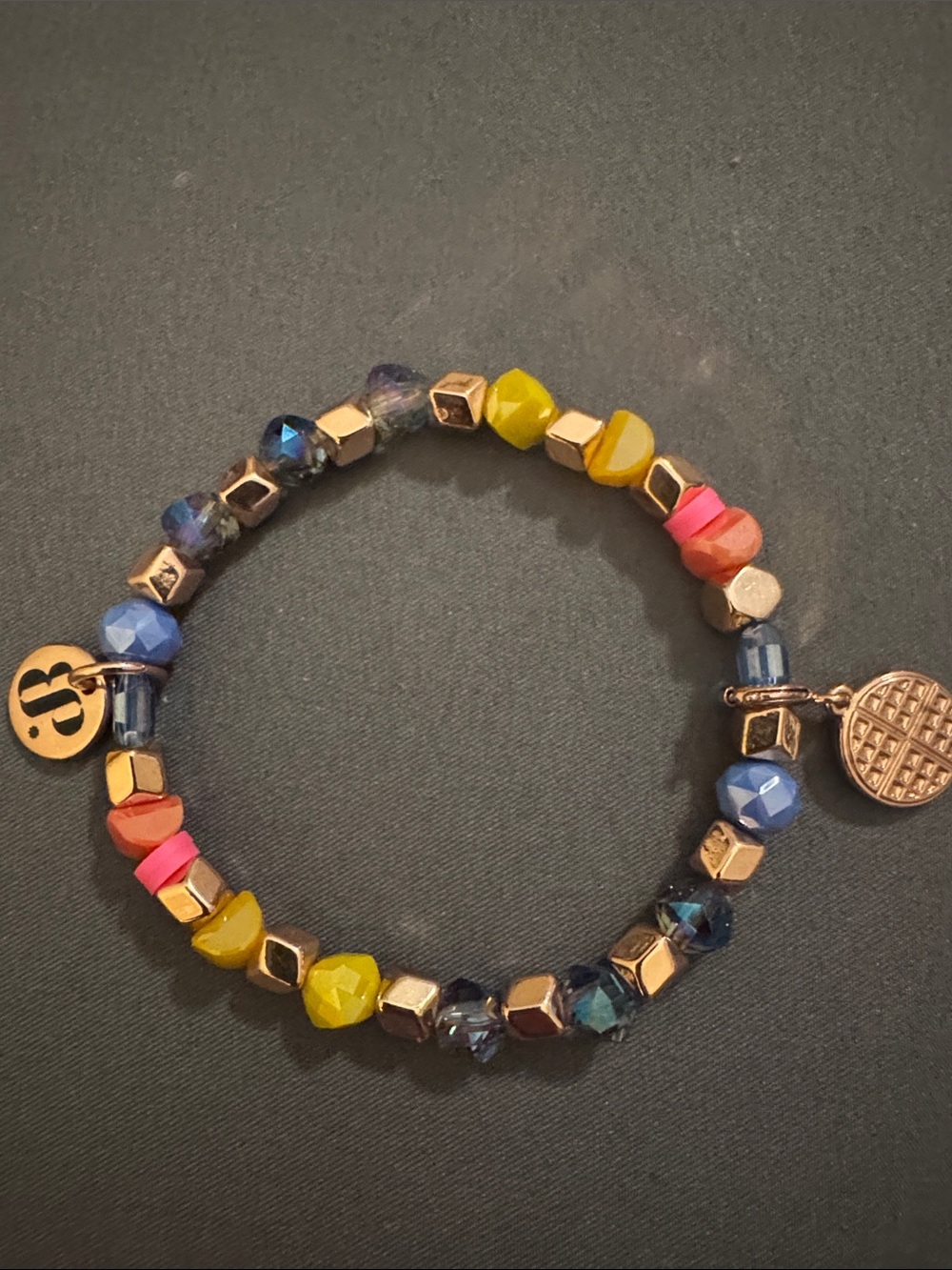 BP Bomb Party Multicolor Beaded Stretch Bracelet